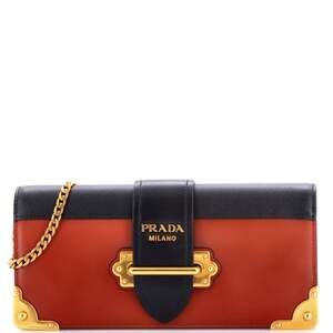 Prada Cahier Chain Clutch City Calf And #237173P12B